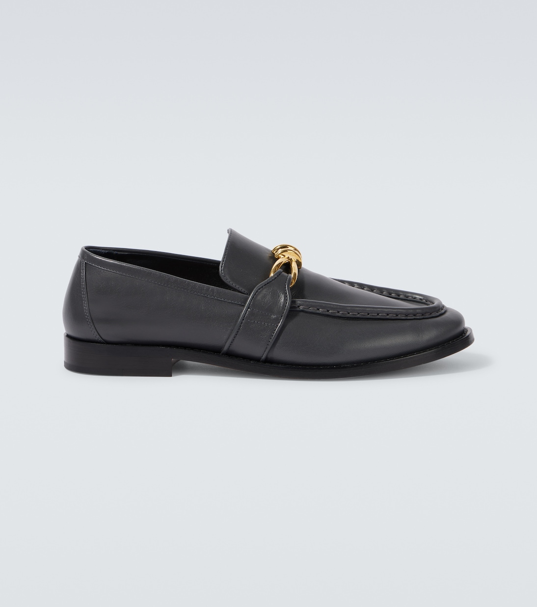 

Лоферы из кожи с узлом Astaire Bottega Veneta, Shadow N