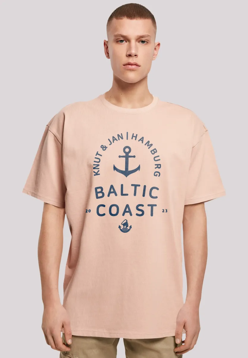 

F4NT4STIC Футболка "Baltic Sea Logo Knut & Jan Hamburg", принт, цвет Amber