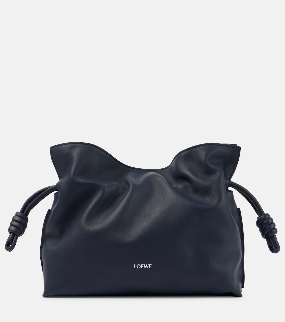 

Средний кожаный клатч Flamenco Loewe, Abyss Blue
