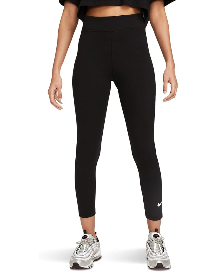 

Брюки Nike Sportswear Classic High-rise 7/8 Labor Tights, цвет Black/Sail