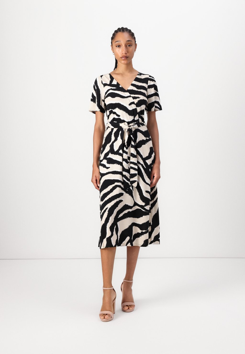 

Повседневное платье DRESS PRINTED WRAPPED TOM TAILOR, мультиколор