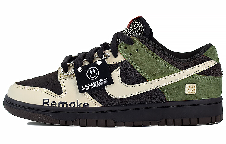 

Кеды Nike Dunk Skateboard Unisex Low-Top, коричнево-зеленый