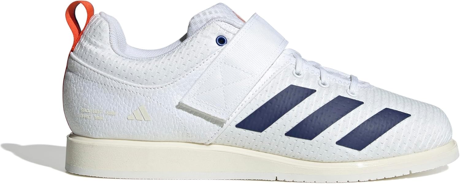 Кроссовки для тяжелой атлетики Adidas Powerlift 5 для мужчин и женщин, белый/синий/синий/темно-синий