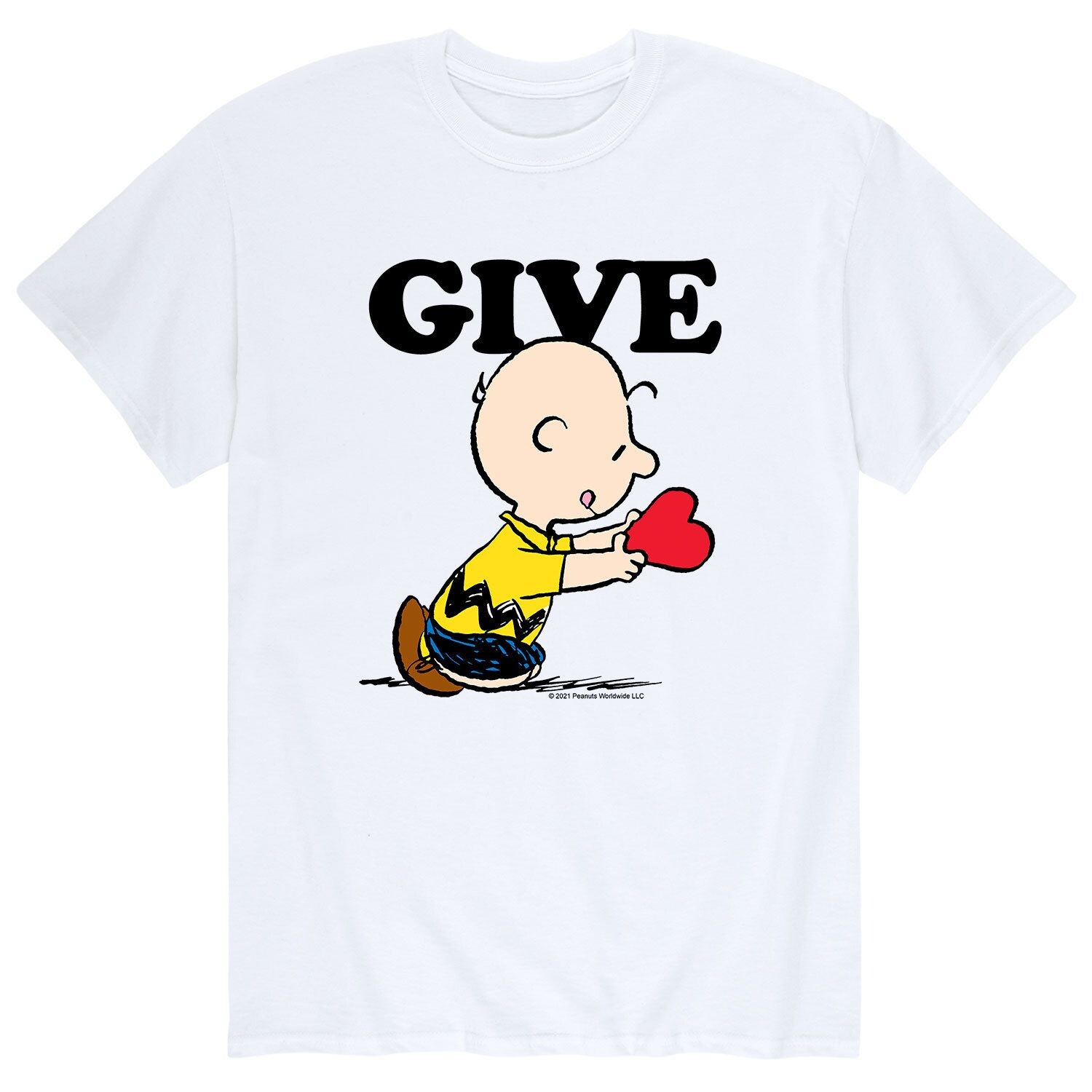 

Мужская футболка Peanuts Give Love Licensed Character