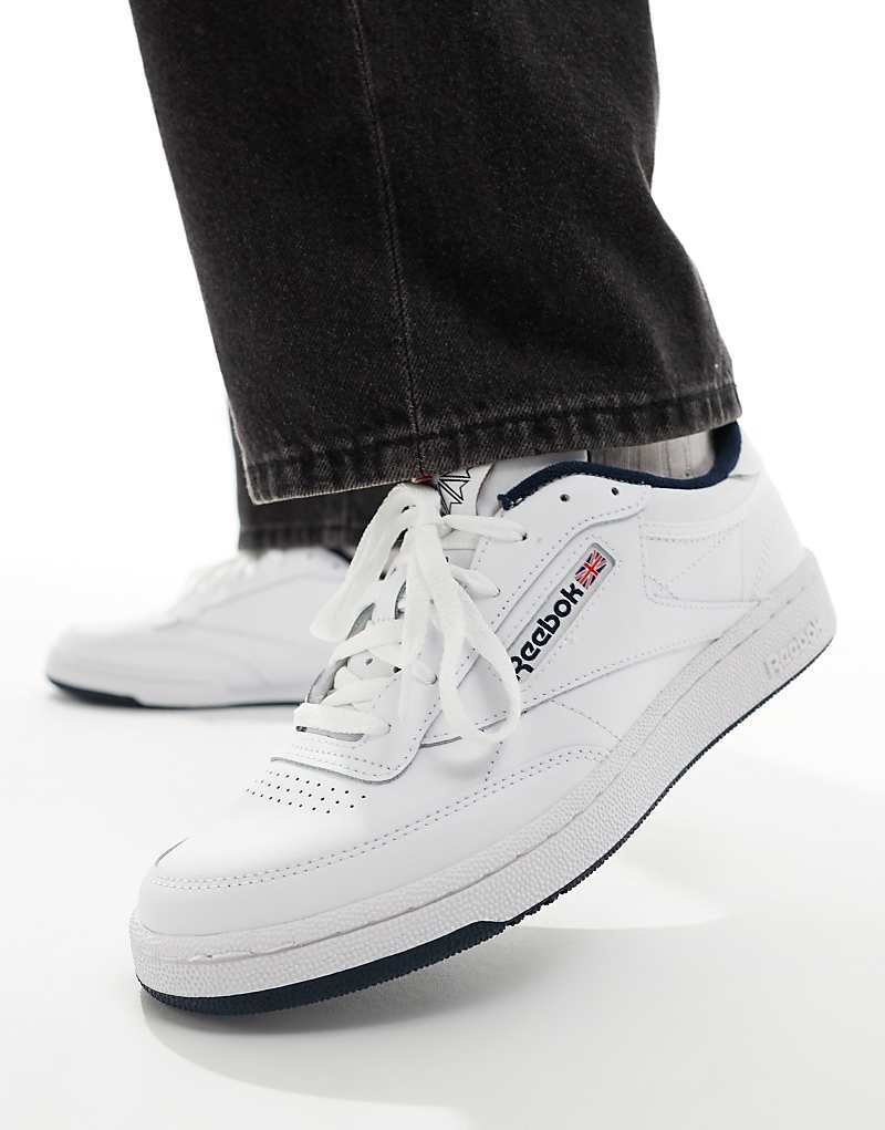 

Reebok – Club C 85 – Бело-синие кроссовки, Синий, Reebok – Club C 85 – Бело-синие кроссовки
