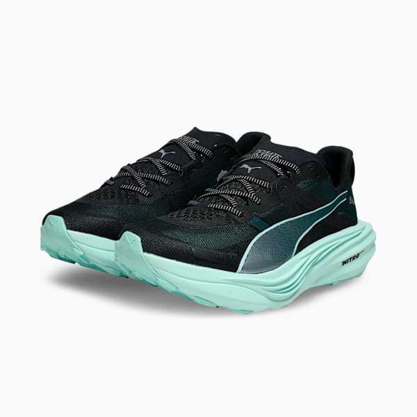 Мужские кроссовки для бега по пересеченной местности Deviate Nitro Elite Puma, зеленый — фото 2