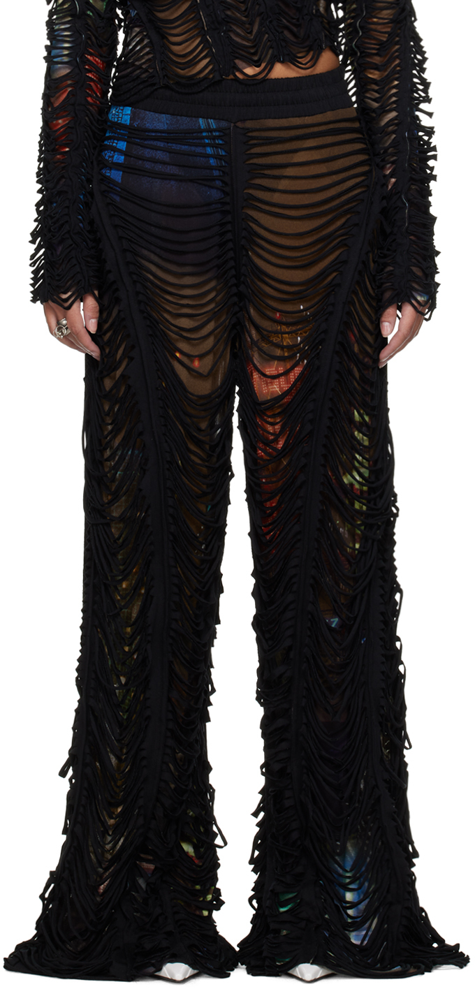 

Коричневые брюки Shayne Oliver Edition 'The Slashed City' Lounge Jean Paul Gaultier