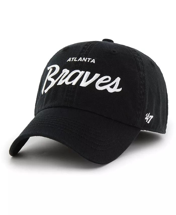

Мужская черная кепка Atlanta Braves Crosstown Classic Franchise Fitted '47 Brand
