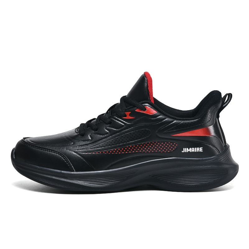 

Низкие повседневные туфли для мужчин King Jinmai, Black Red