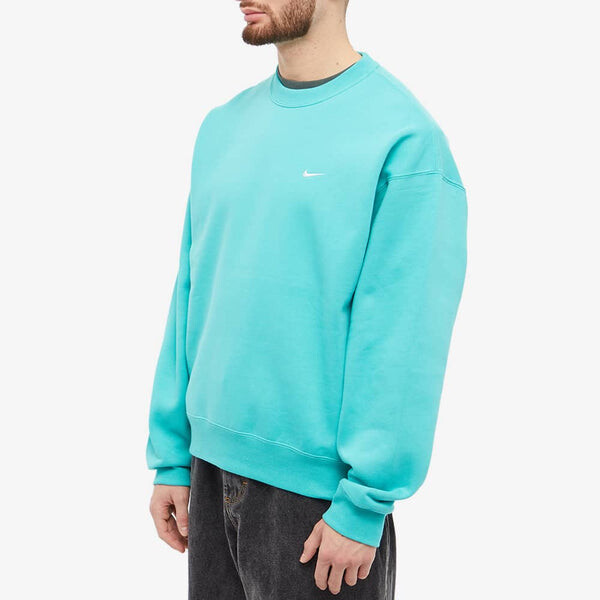 Толстовка Nike NRG Solo Swoosh Crew Sweatshirt Washed teal, цвет washed teal — фото 3
