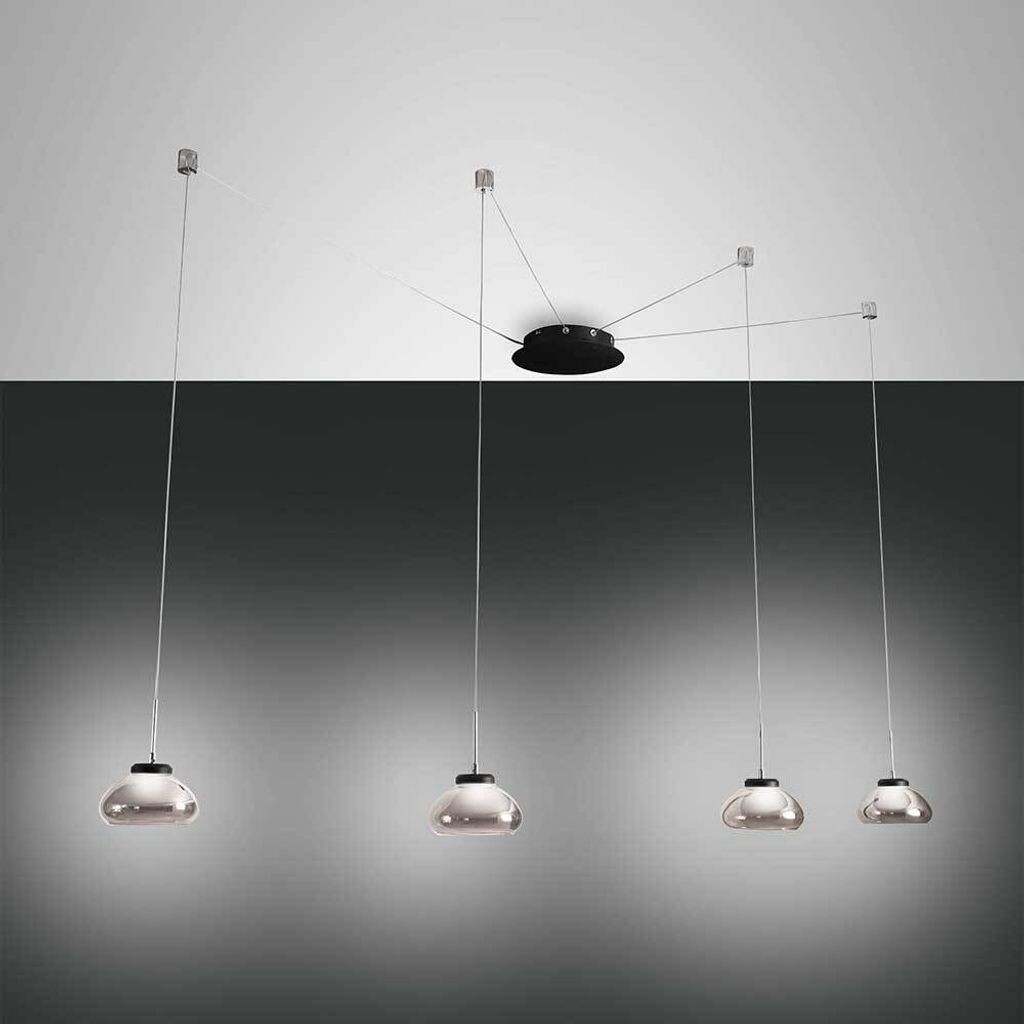 

Fabas Luce Arabella, подвесной светильник, светодиод, 4x8Вт, серый