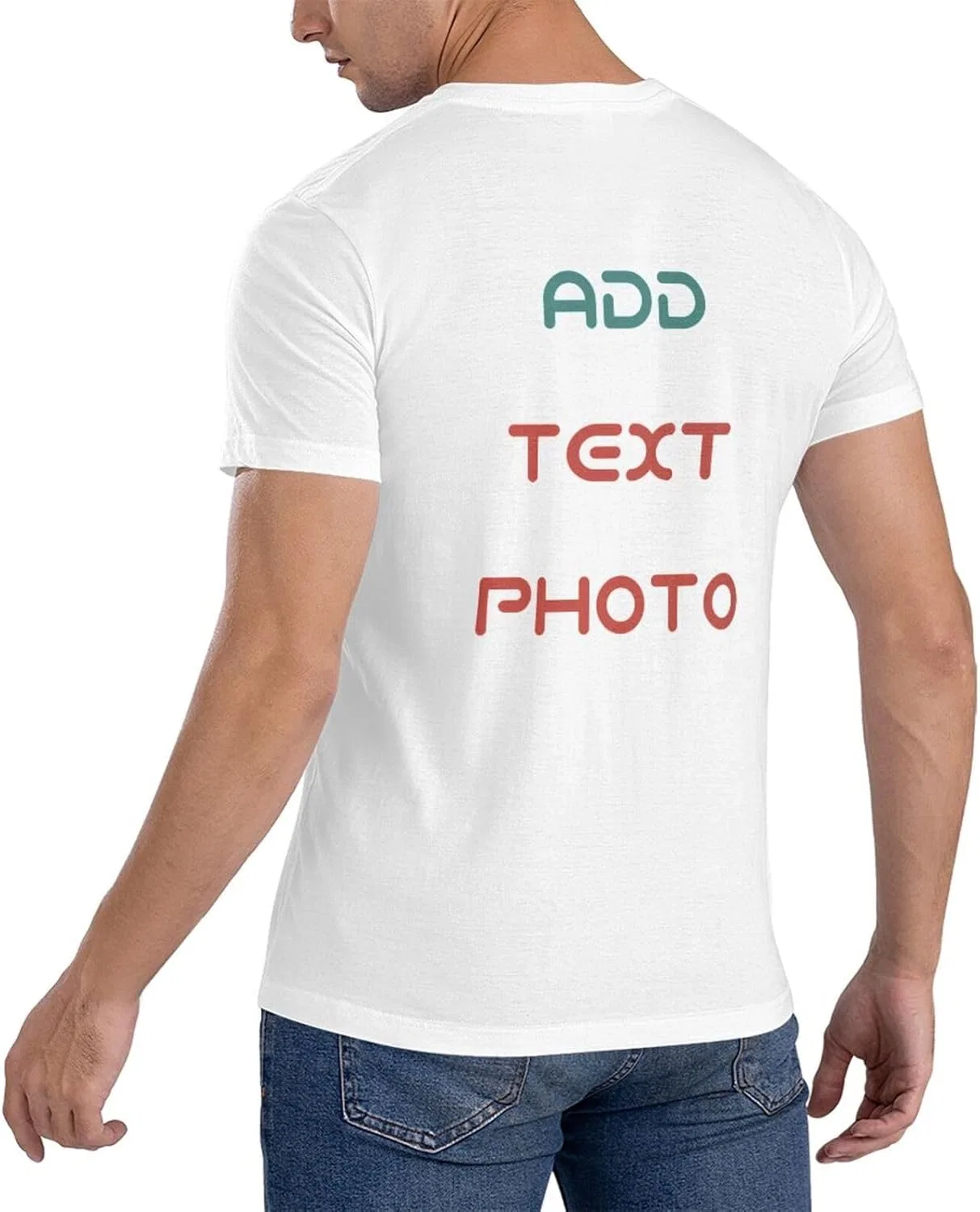 Футболка с принтом Cotton, белый — фото 2