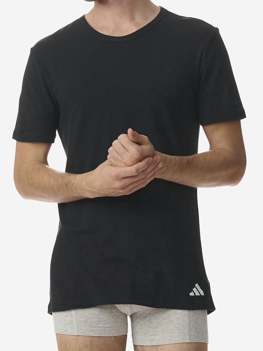 Нижняя рубашка ADIDAS SPORTSWEAR Active Flex Cotton, черный — фото 2