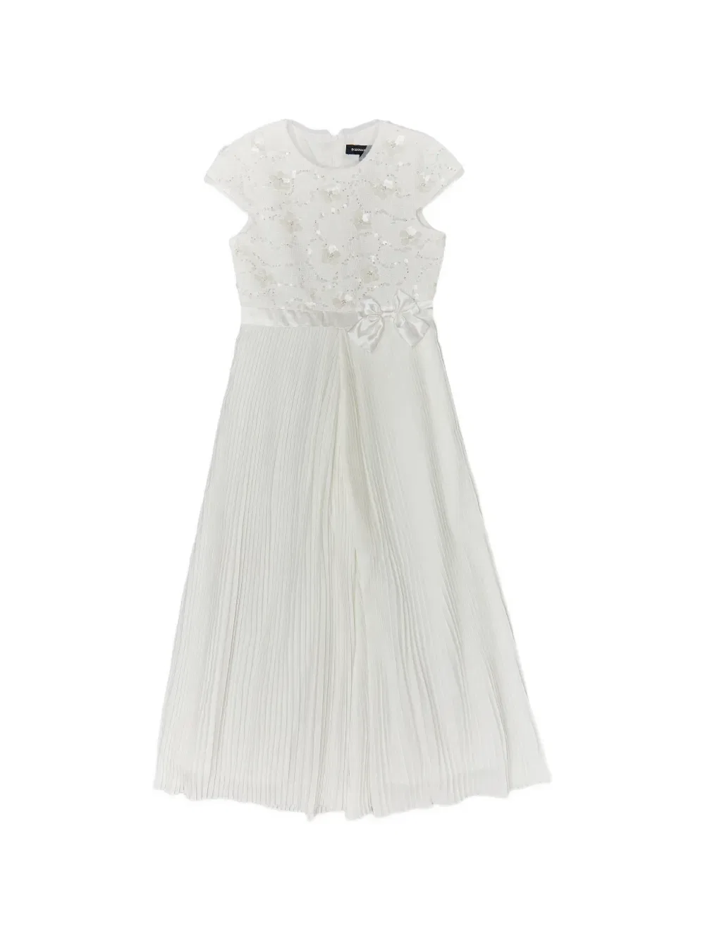 Комбинезон в складку, украшенный пайетками Bcbg Kids, белый