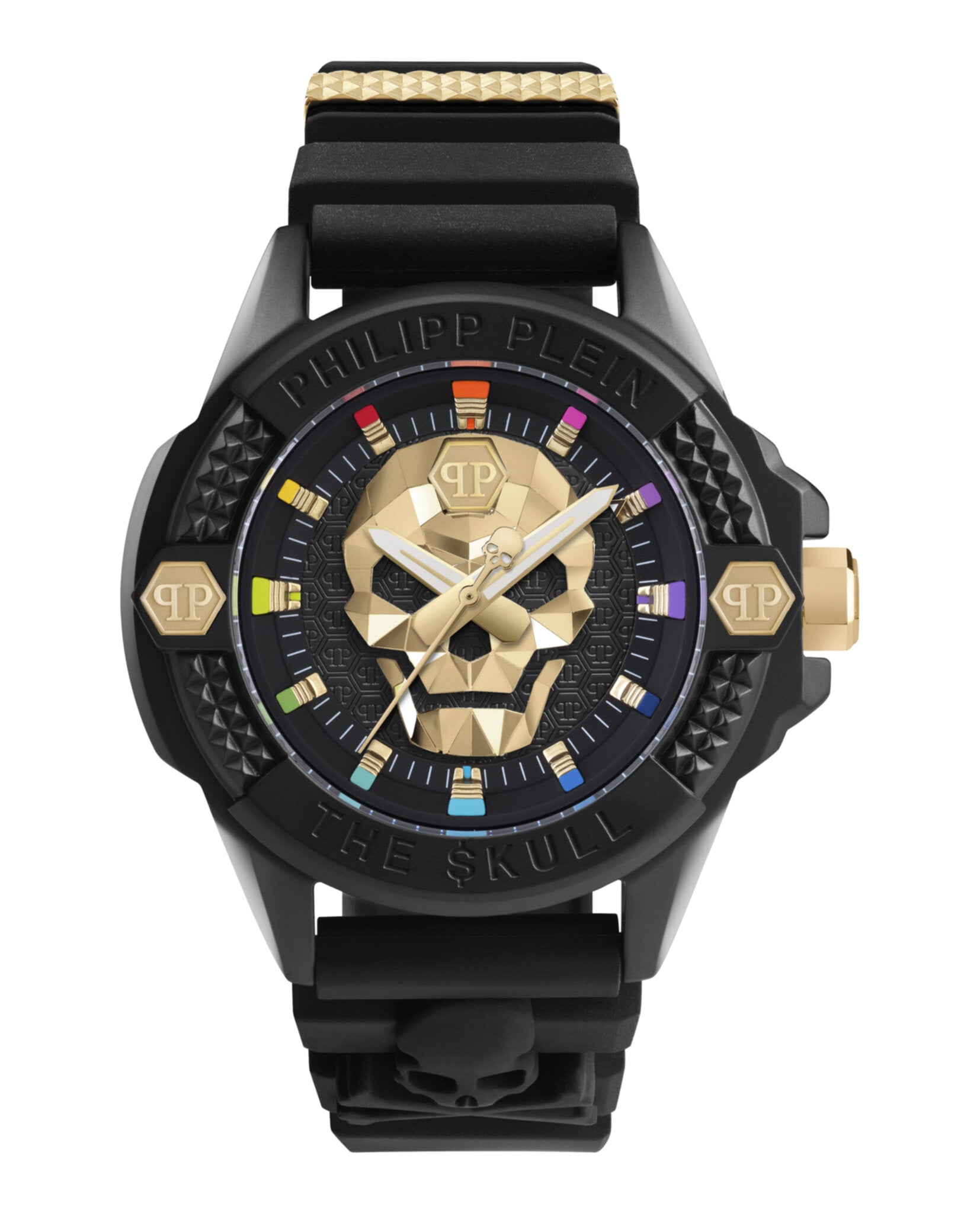 

Часы из силикона $kull Ecoceramic PHILIPP PLEIN, черный/черный/черный