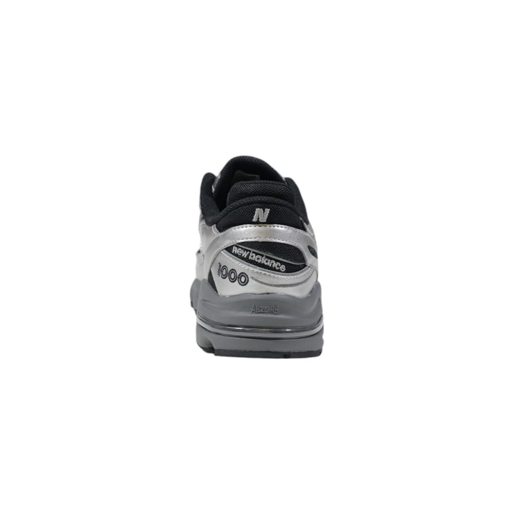 Серебряные синтетические кроссовки New Balance, серебряный — фото 4