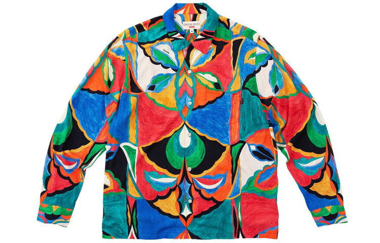 

Рубашка Emilio Pucci X SS21 унисекс многоцветная Supreme, цвет Multicolor