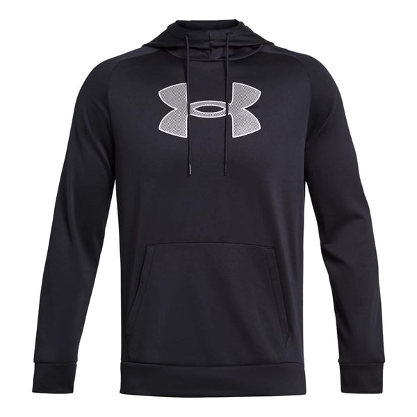 

Толстовка fleece logo hoodie 'black grey' Under Armour, черный