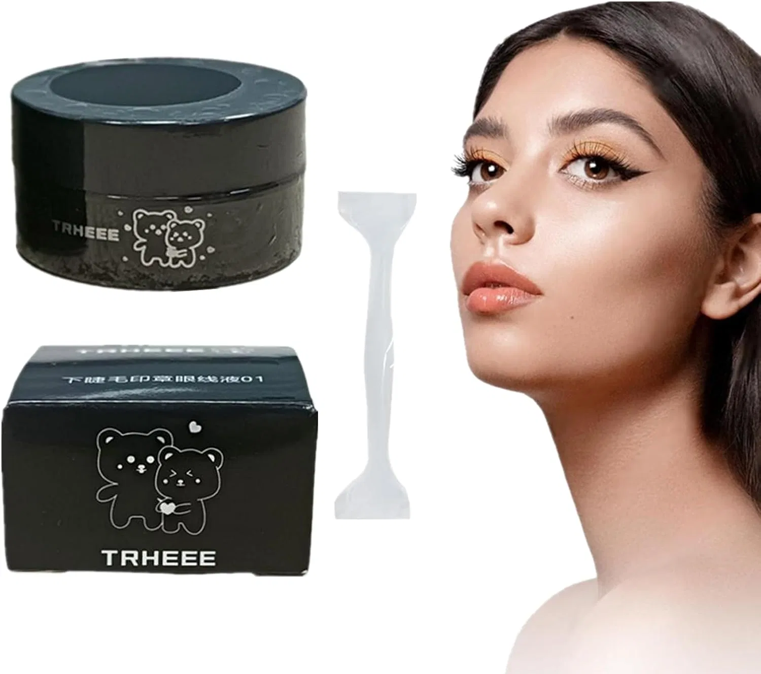 Подводка для глаз с трафаретом Eyeliner Stamp Srhw, набор из 2 штук, водостойкая