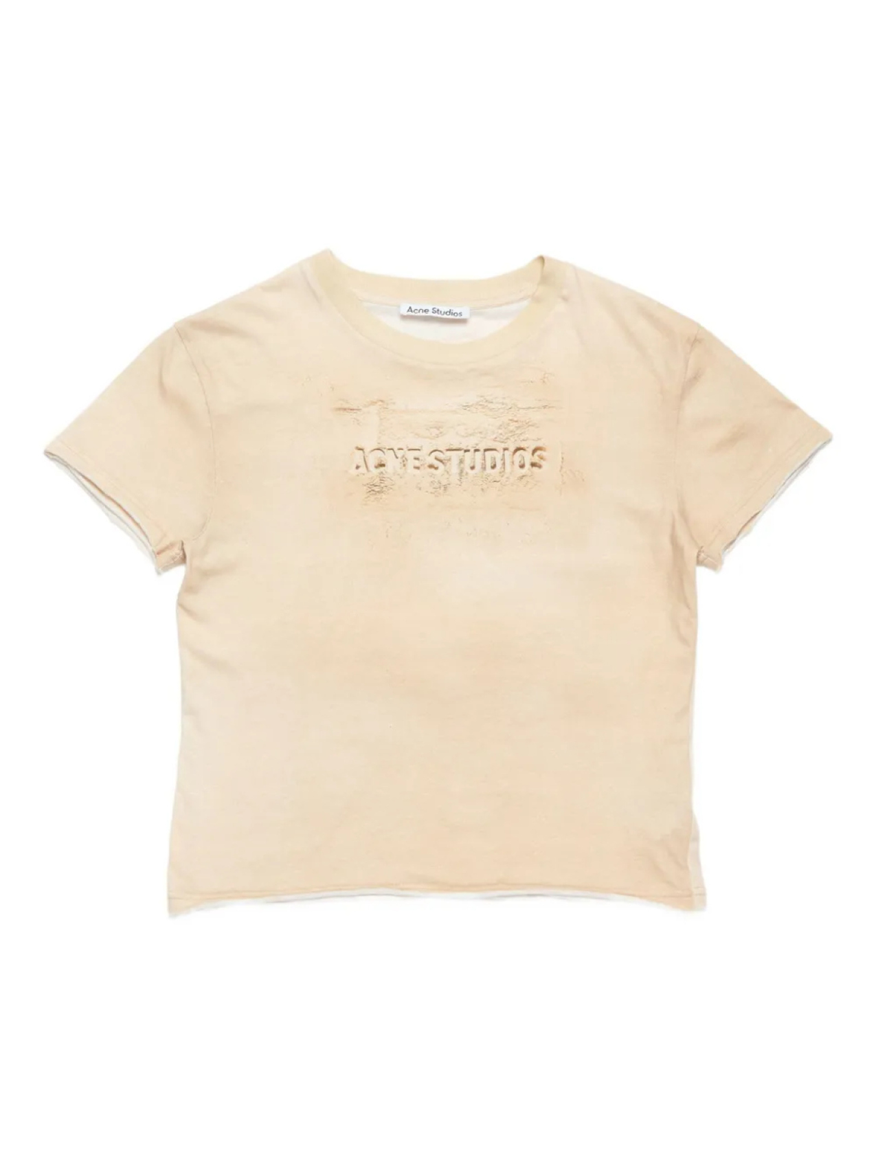 

Футболка Acne Studios из органического хлопка, нейтральный