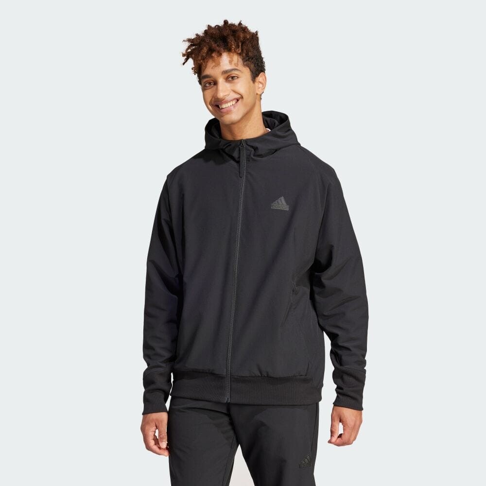 

Джерси Adidas ZNE Woven Full Zip Hooded Track Top, черный