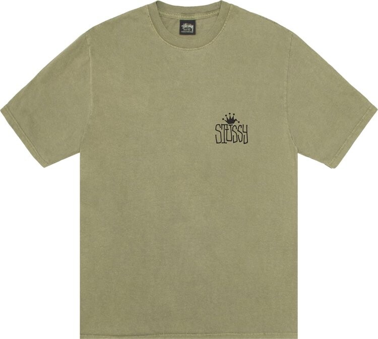 

Футболка Stussy Crown International 'Olive', зеленый