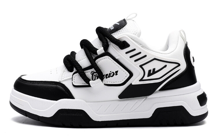 

Кроссовки WARRIOR Skateboarding Shoes Unisex Low-top Black, белый/черный