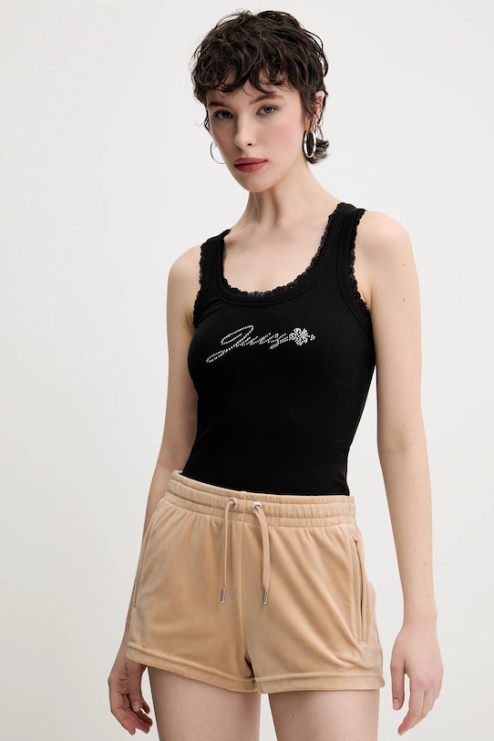 

Топ Juicy hibiscus crystal Juicy Couture, черный