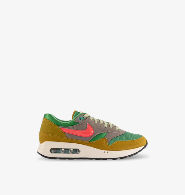 

Низкие кроссовки Air max 1 из замши и сетки Nike, зеленый