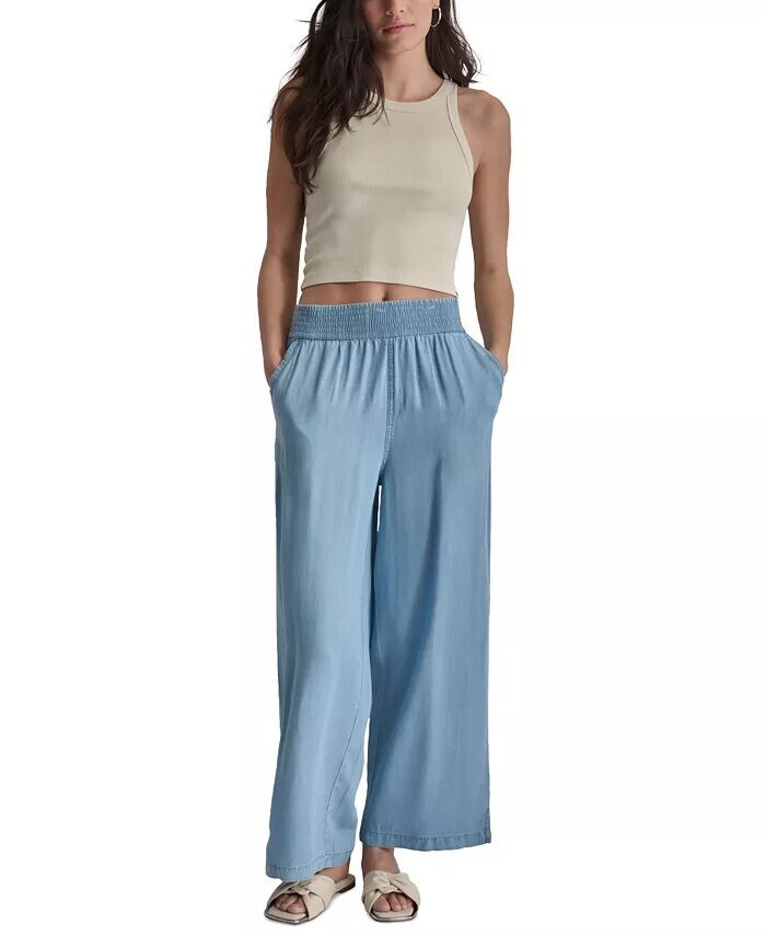 

Женские широкие брюки до щиколотки без застежки DKNY Jeans, синий