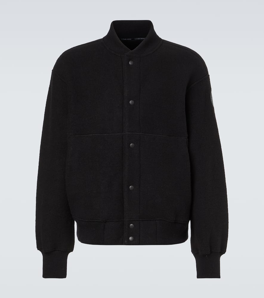 

Бомбер из шерстяной смеси Hudson Canada Goose, Black