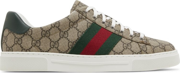 

Кроссовки Gucci Ace 'GG Crystal Canvas - Beige', коричневый, Серый, Кроссовки Gucci Ace 'GG Crystal Canvas - Beige', коричневый