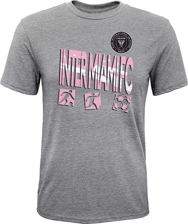 

Серая футболка MLS Youth Inter Miami CF Full Tilt Outerstuff