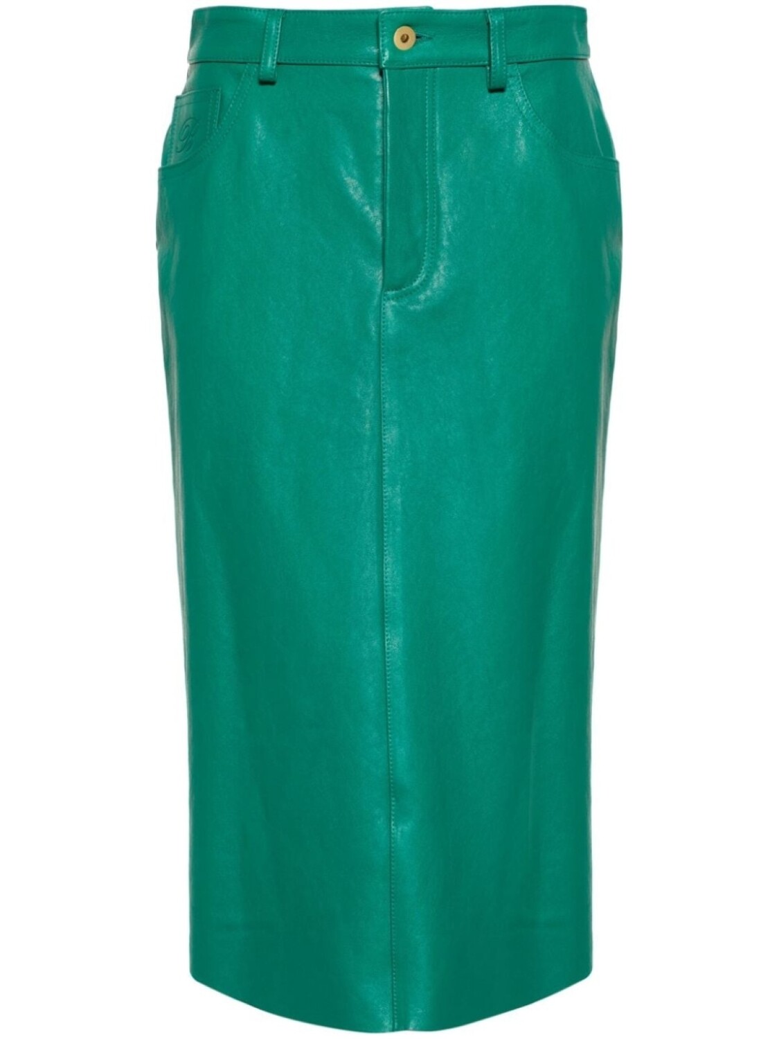 

Blumarine юбка миди с логотипом, зеленый