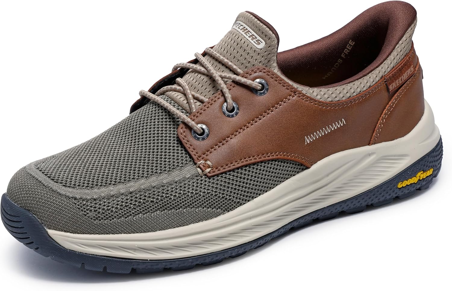 

Мужские модные кроссовки Skechers Meroe-Alden, коричневый