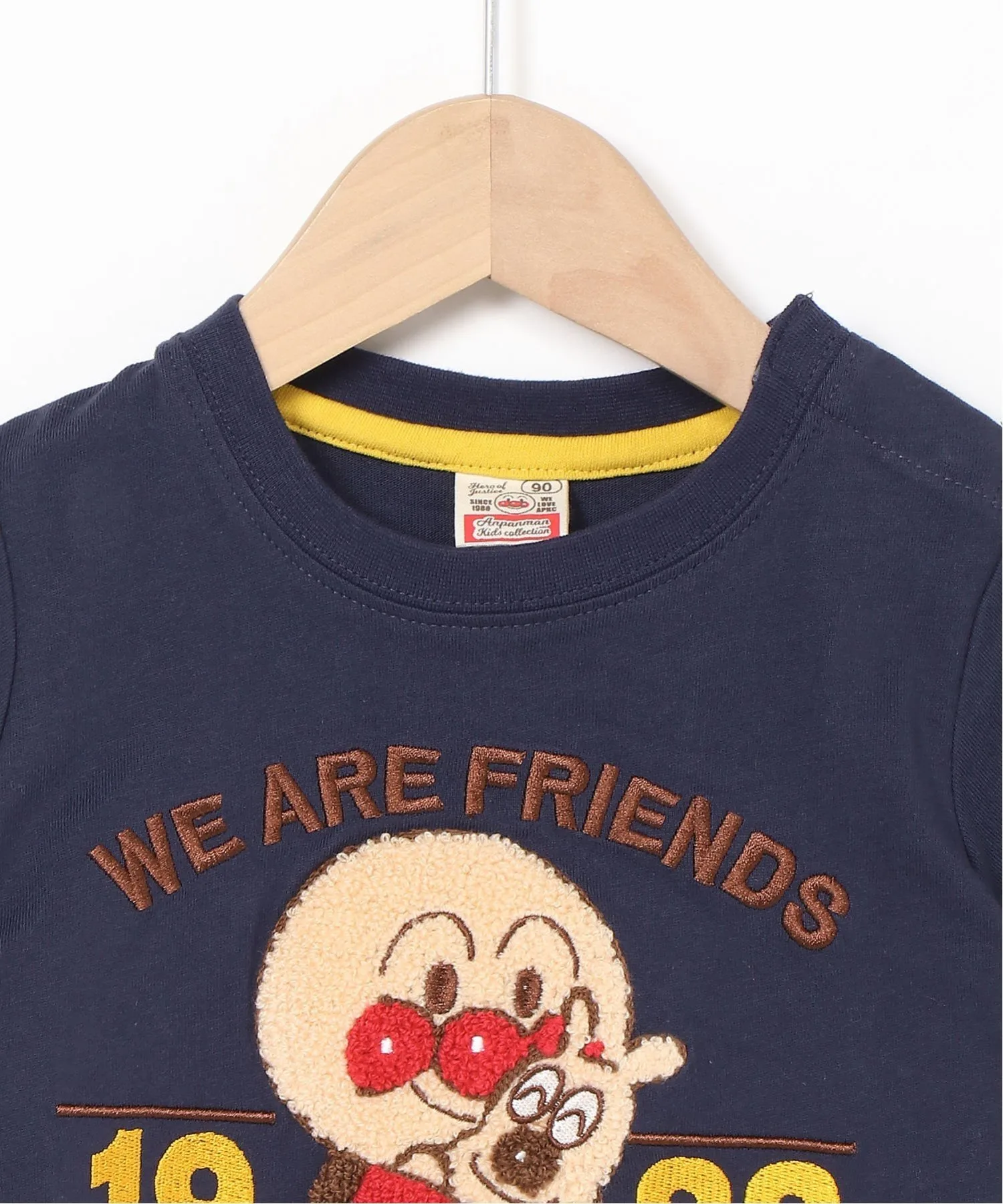 Детская коллекция ANPANMAN / Футболка с вышивкой Sagara (K)HUG Anpanman Kids Collection, Navy — фото 4