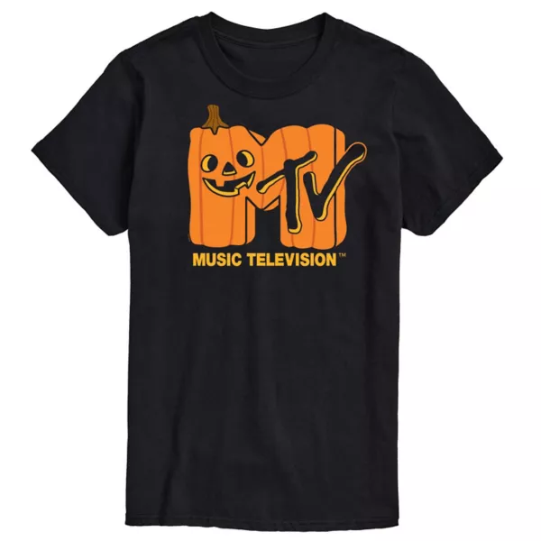 

Футболка с логотипом MTV Jack o Lantern и принтом Licensed Character, черный