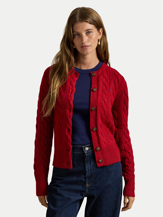 

Кардиган slim fit 211972104013 Polo Ralph Lauren, красный