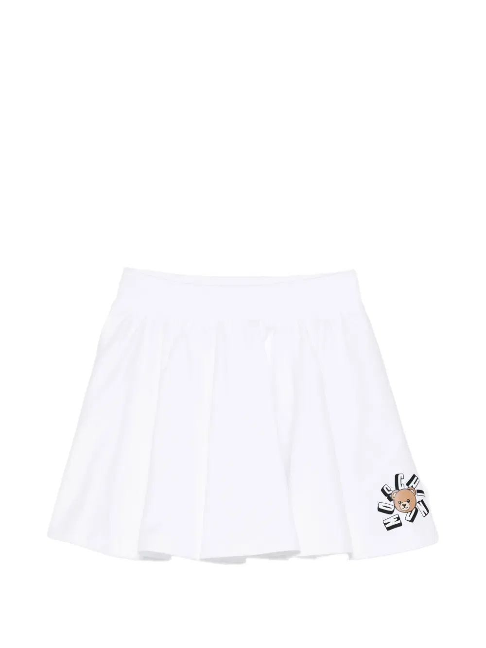 Повседневная юбка "Тедди" Moschino Kids, белый