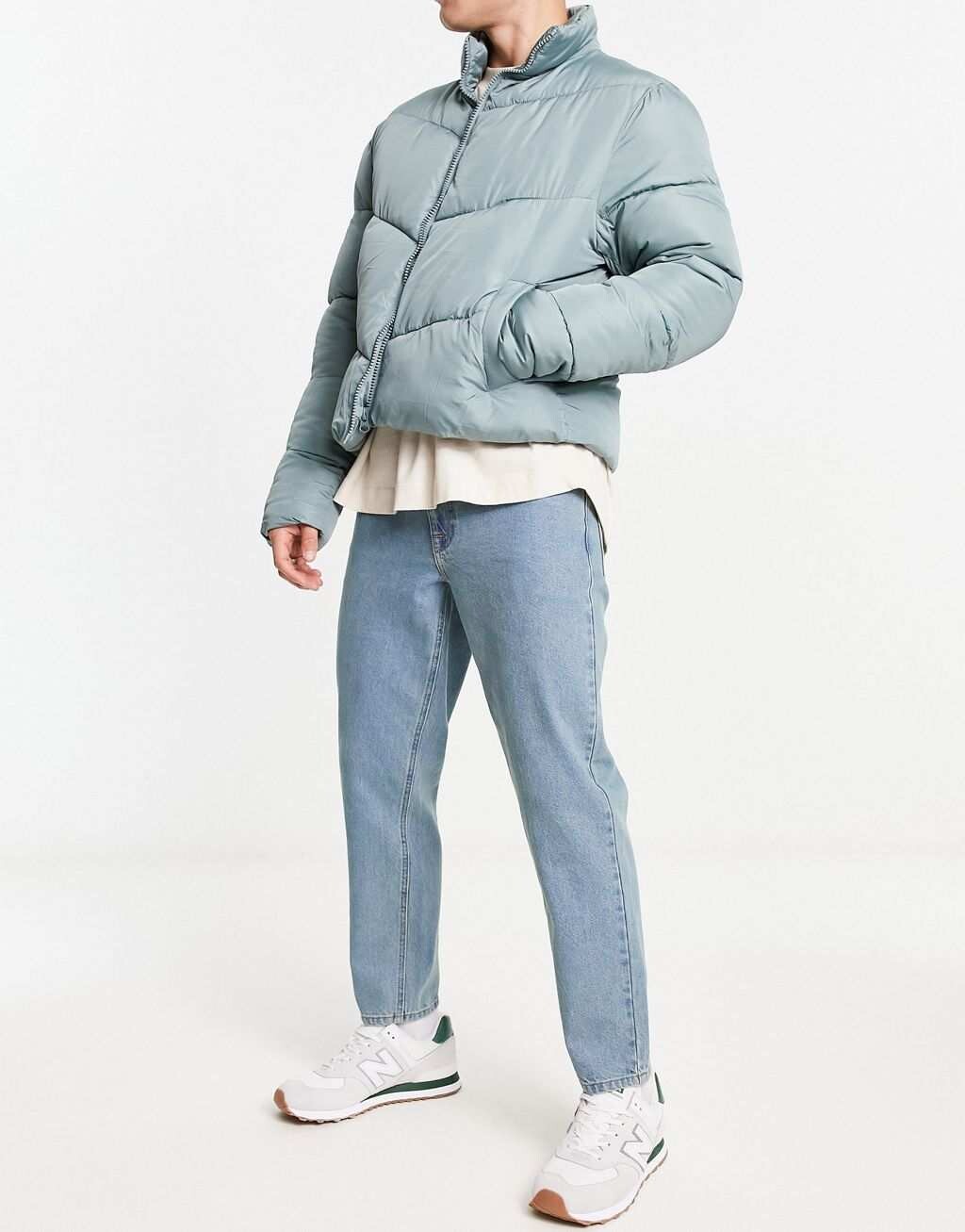 

Джинсы ASOS DESIGN классического кроя, голубой