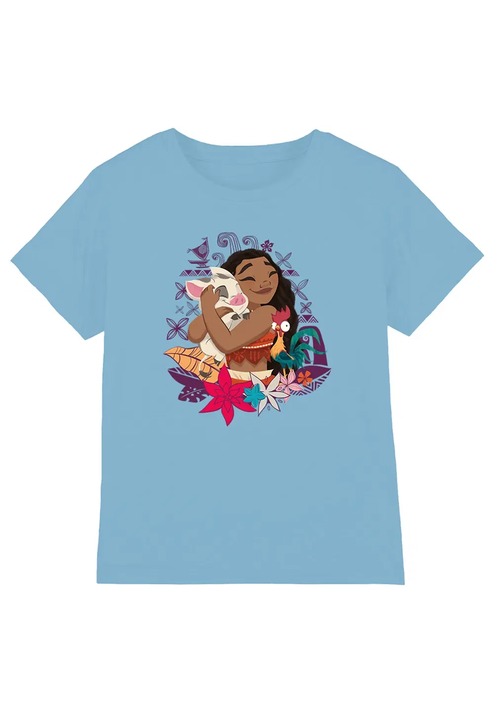 Детская футболка Moana Pua Hei Hei Love Disney, светло-голубой