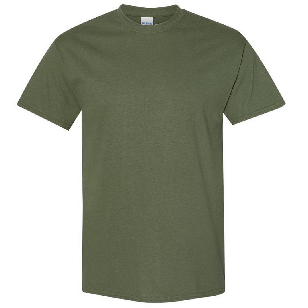 

Gildan Мужская футболка из плотного хлопка с короткими рукавами Floso, цвет Military Green