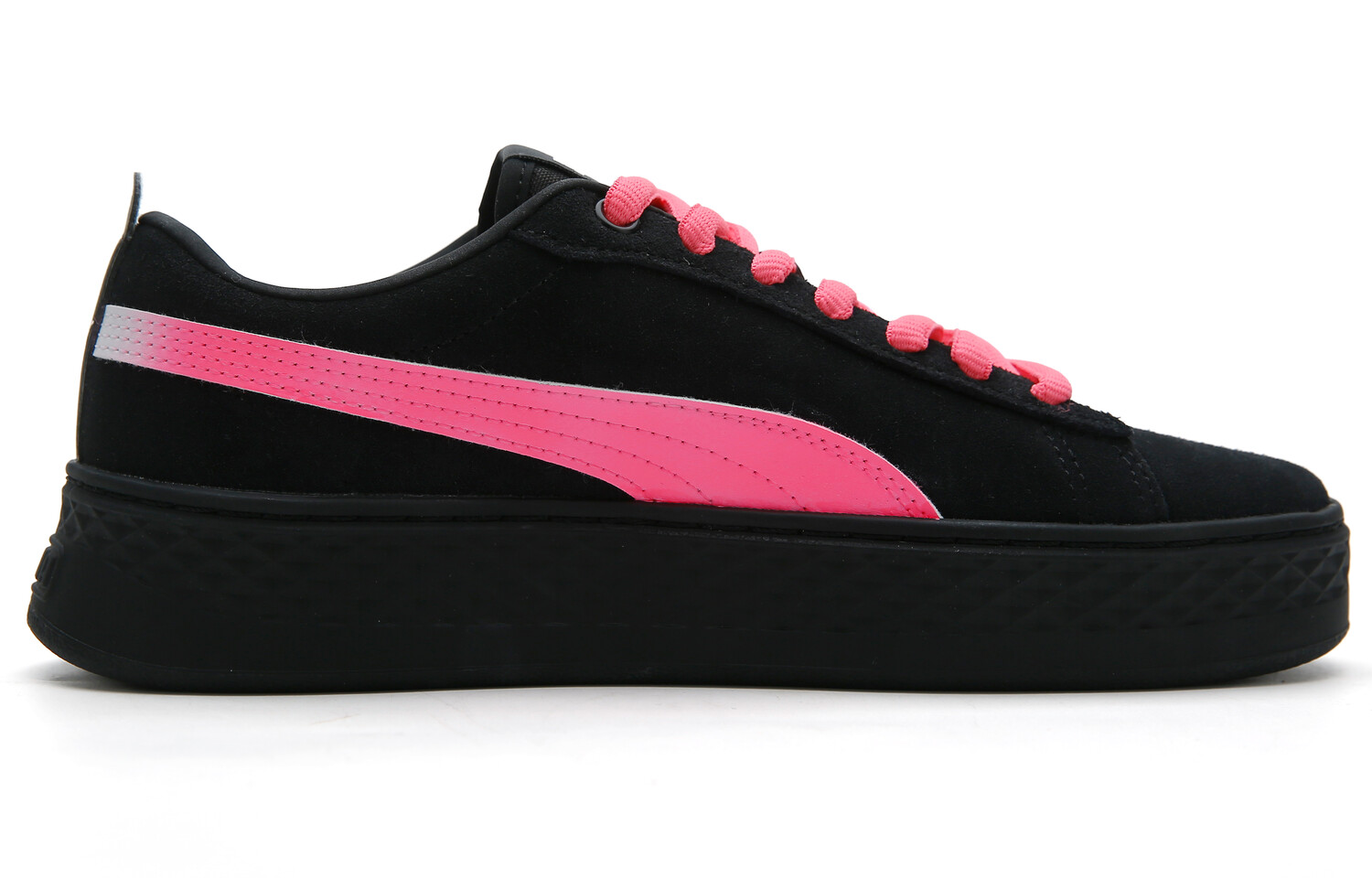 

Кроссовки Puma Smash Platform Skateboarding Shoes Women's Low-top Black/Barbie Pink, фуксия, Розовый, Кроссовки Puma Smash Platform Skateboarding Shoes Women's Low-top Black/Barbie Pink, фуксия