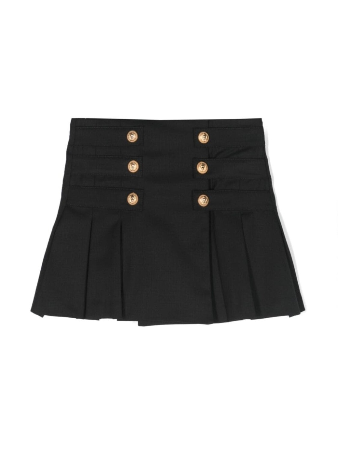 

Balmain Kids юбка из вирджинской шерсти с запахом, черный