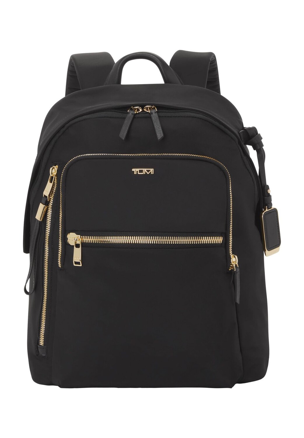 

Рюкзак, эмблема, кулон, однотонный, женский TUMI, цвет Black Gold Dgld