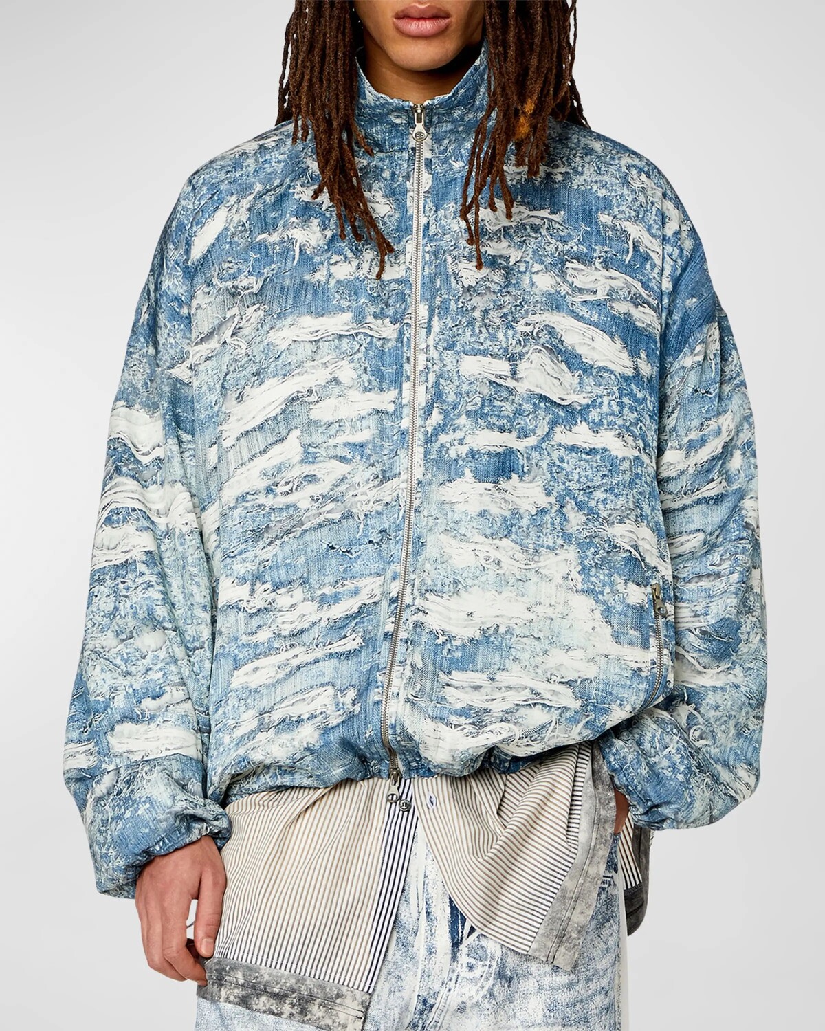

Мужская джинсовая куртка J-Alston Tiger Breaks Diesel, цвет Blue Denim, Синий, Мужская джинсовая куртка J-Alston Tiger Breaks Diesel, цвет Blue Denim