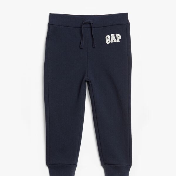 

Флисовые джоггеры с вышитым логотипом Gap, синий