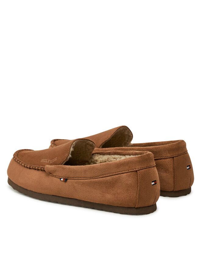 Домашние тапочки Tommy Hilfiger Driver House Shoe FM0FM05224 Marrón, коричневый — фото 3