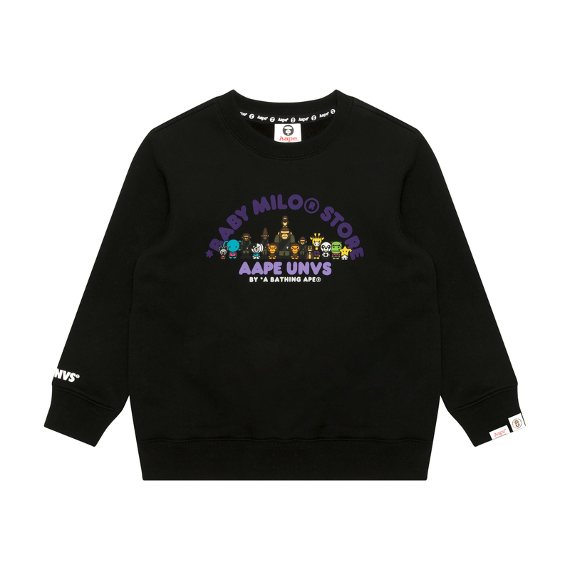 

Детская толстовка BABY MILO STORE от A BATHING APE, коллекция осень-зима 2025, для детей от 3 до 7 лет Aape, черный bkx
