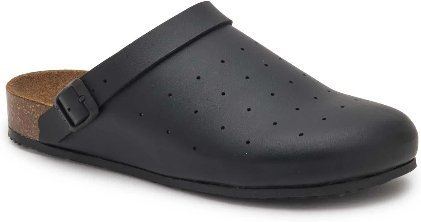 Клоги Scholl Unisex Cork Pro Medical Work Shoe, Black — фото 2